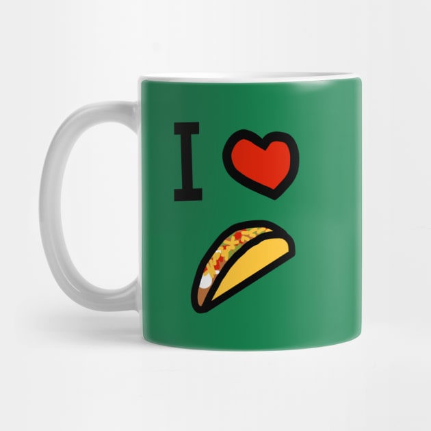 I Heart Tacos Love by ellenhenryart